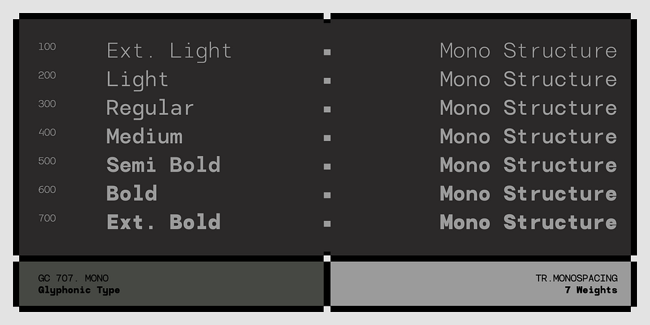 GC 707 Mono Font