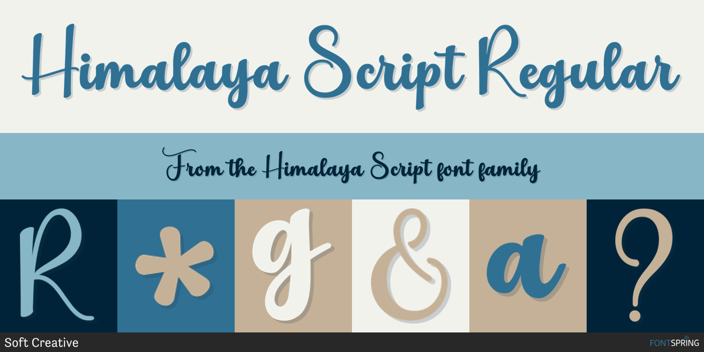 Himalaya Script Regular Font