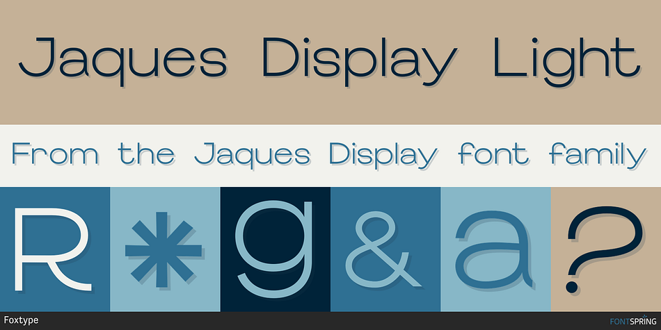 Jaques Display Light Font