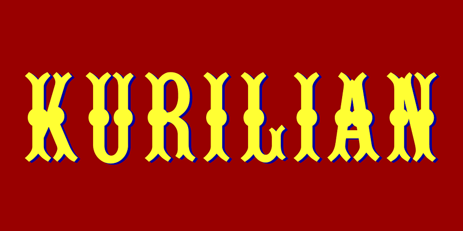 A very unusual type based on wooden type designs of the 19th century, lacking lower case which may not have been designed for this font.h.