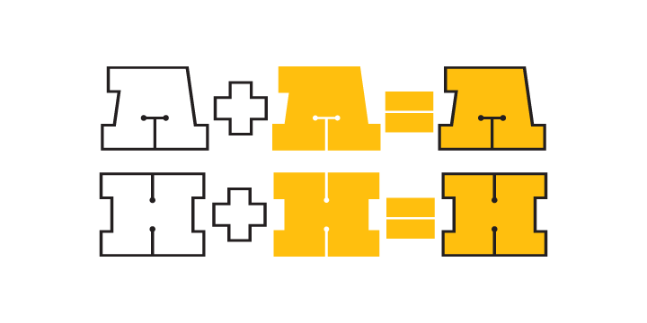 Quadratish Serif font family example.