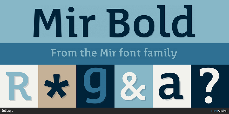 Mir Bold Font