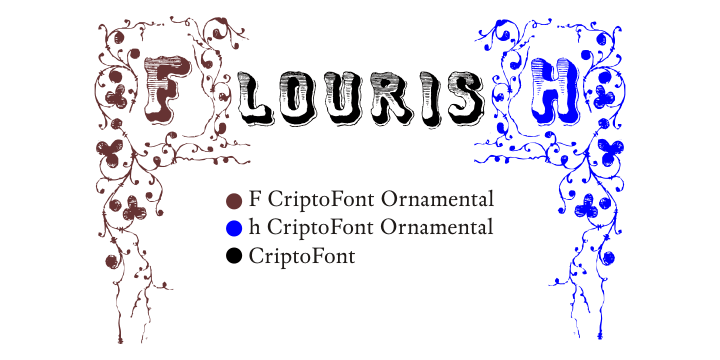 Cripto Font font family example.