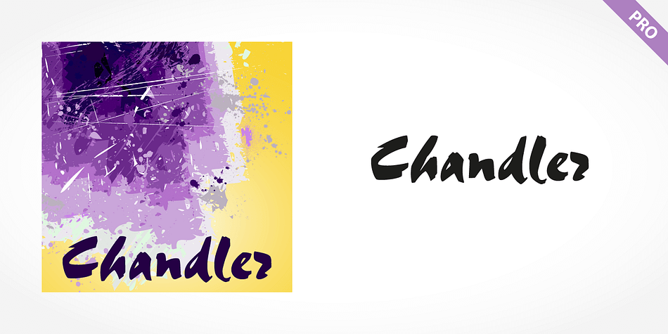 SoftMaker’s Chandler Pro is a flamboyant brush script face.