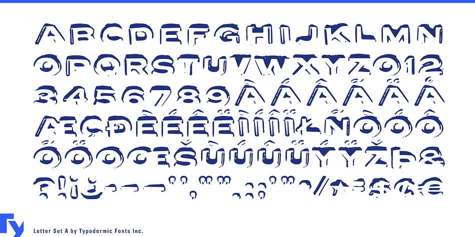 Displaying the beauty and characteristics of the Letter Set font family.