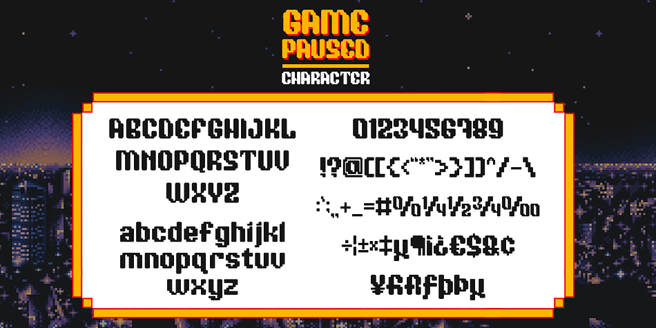 Game Paused Font - Download Free Font
