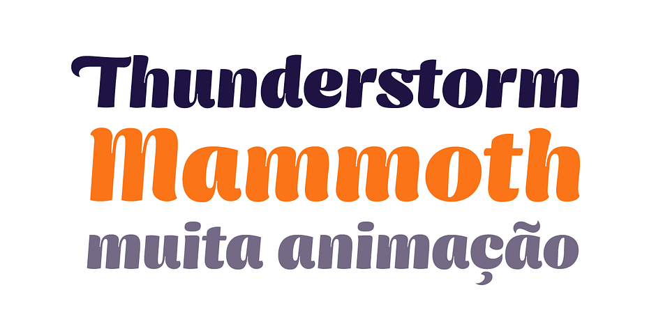 Genica mixes various styles creating a display type with lots of personality.