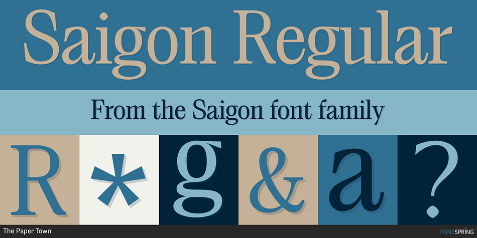 Saigon Regular Font