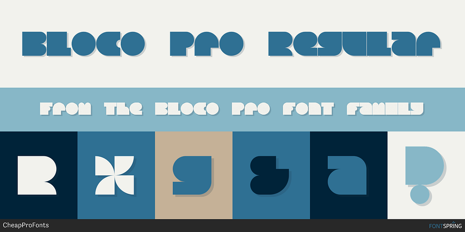 Bloco Pro Regular Font