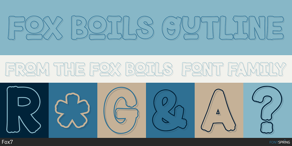 Fox Boils Outline Font