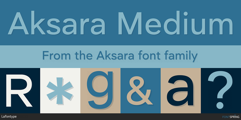 Aksara Medium Font