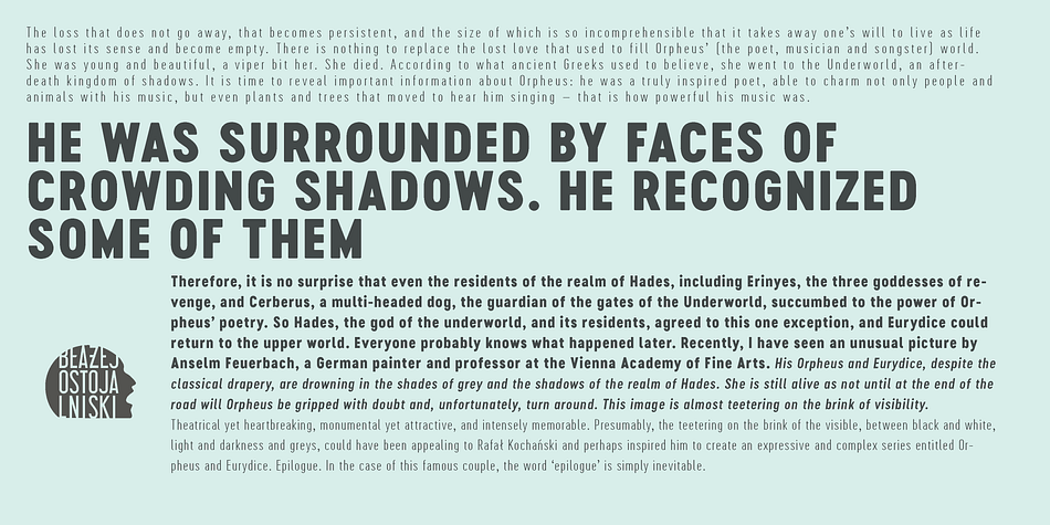 Highlighting the Cervo Neue font family.