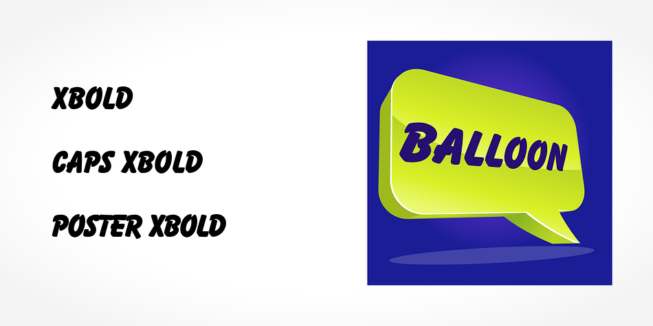 Displaying the beauty and characteristics of the Balloon Pro font family.