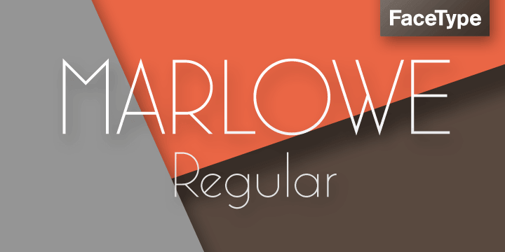 If you are looking for a unique typeface of light and pure elegance, Marlowe will be your choice.