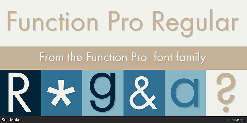 Function Pro Regular Font