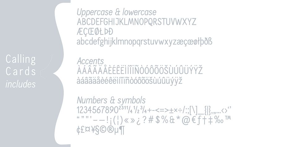 Calling Cards Font