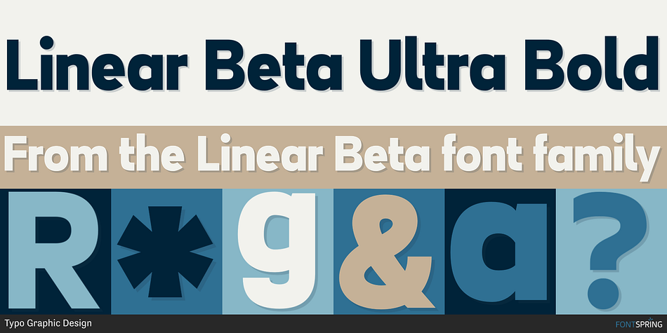 Linear Beta Ultra Bold Font