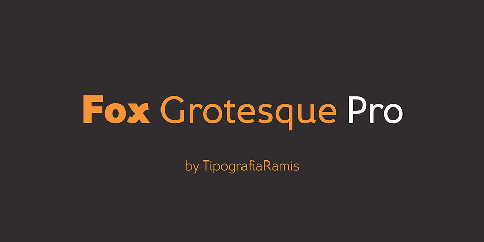 Fox Grotesque Pro is follow-up version of Fox Grotesque family.