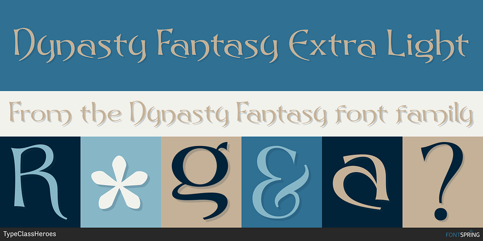Dynasty Fantasy Extra Light Font