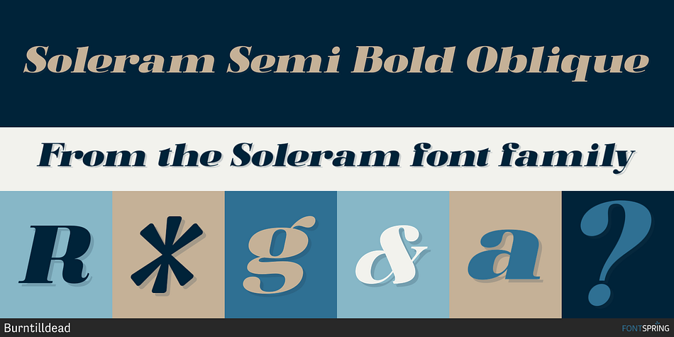 Soleram Semi Bold Oblique Font