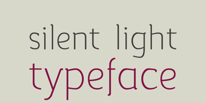 Silent is a semi-serif typeface that combines readability with fluidity in a discreet and clean design.