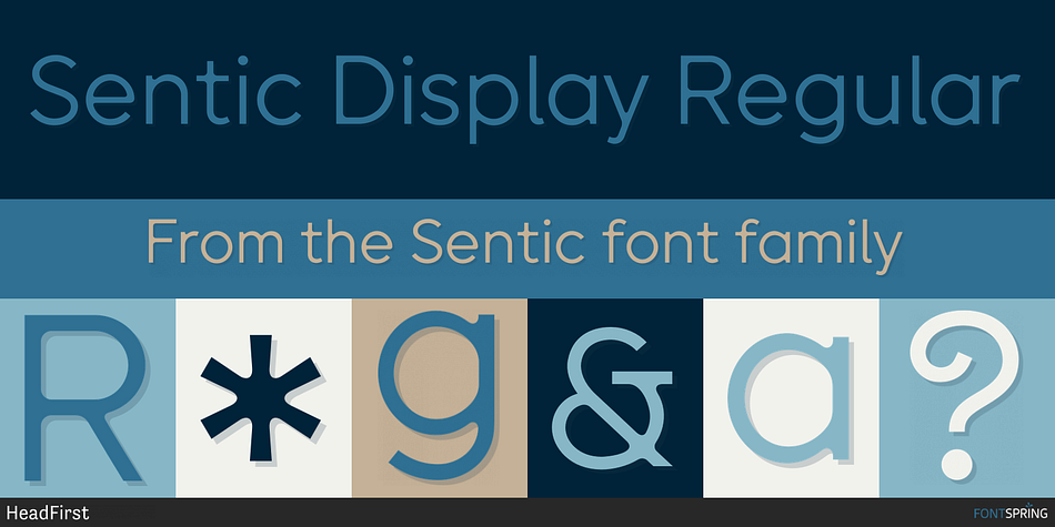 Sentic Display Regular Font