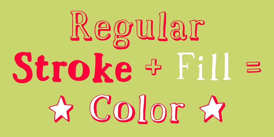 You can use just the regular style or set the fill style over the stroke style to get a more colorful version.