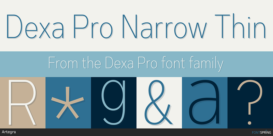 Dexa Pro Narrow Thin Font