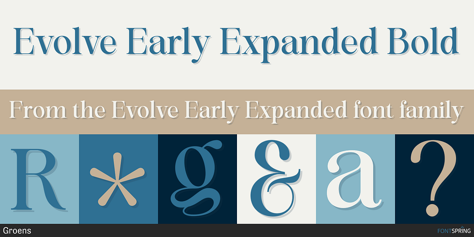 Evolve Early Expanded Bold Font
