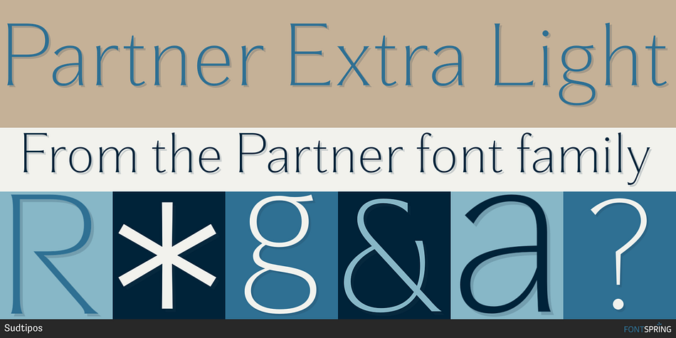 Partner Extra Light Font