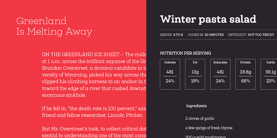 Displaying the beauty and characteristics of the Queulat Soft font family.