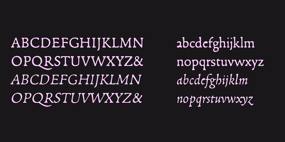 Just as punchcutters did by cutting letters from steel one by one, Jalleau gave each glyph, even similar ones, its own shape, bringing variety to the setting.