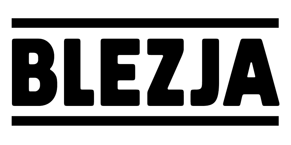 To design a font Blezja Regular and Blezja Kleks, I was inspired by an old metal tin from 1907 from Potsdam, which was used to store earplugs.