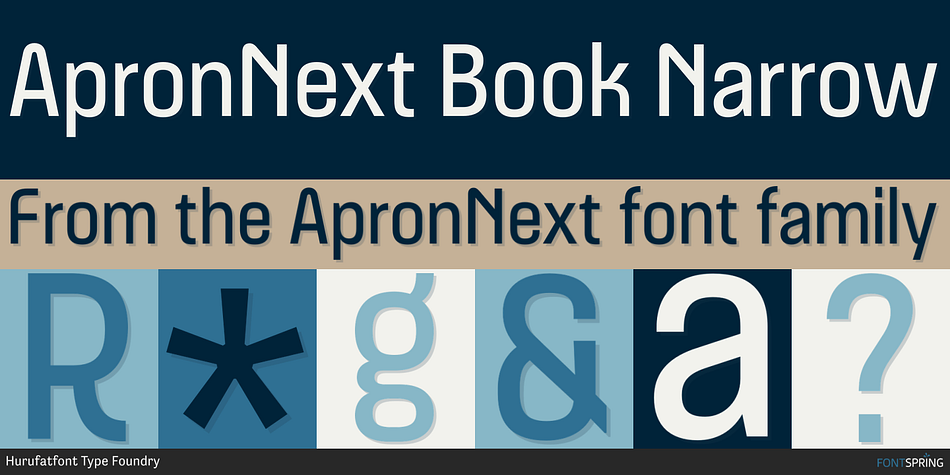 ApronNext Book Narrow Font
