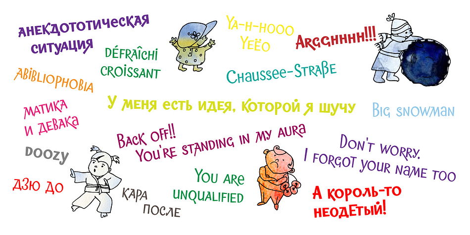 Highlighting the Bully Girl font family.