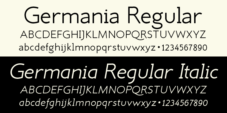 And – I designed three »real« italic typefaces – not just slanting the straight ones.