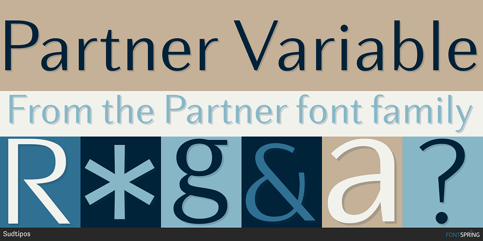 Partner Variable Font