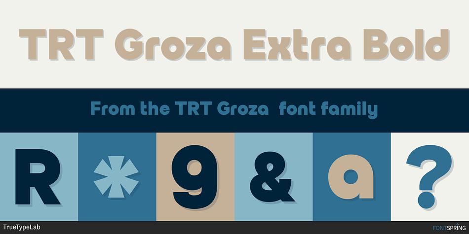 TRT Groza Extra Bold Font