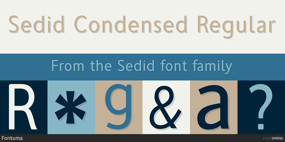 Sedid Condensed Regular Font
