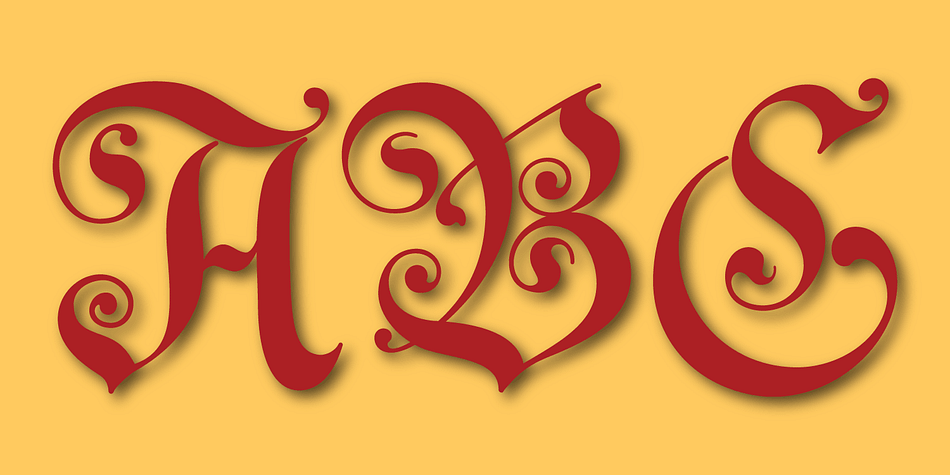 Displaying the beauty and characteristics of the Gothic Initials font family.
