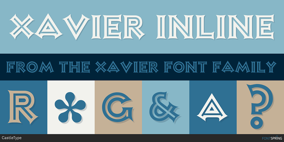 Xavier Inline Font