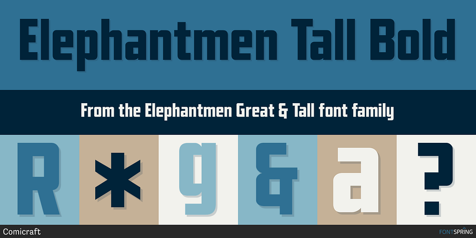 Elephantmen Tall Bold Font