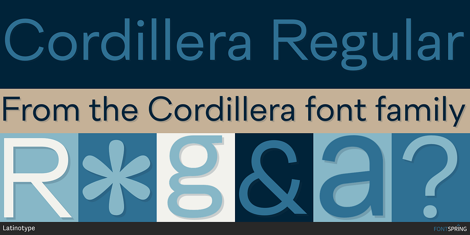 Cordillera Regular Font