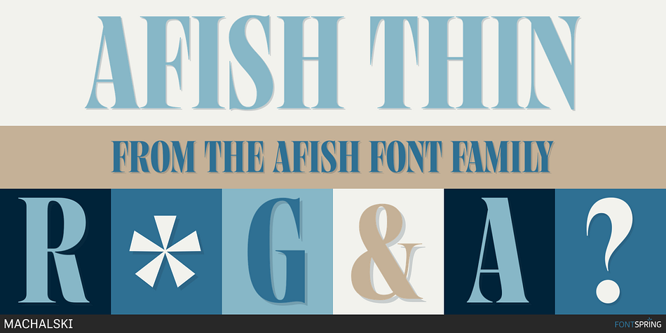 AFISH Thin Font