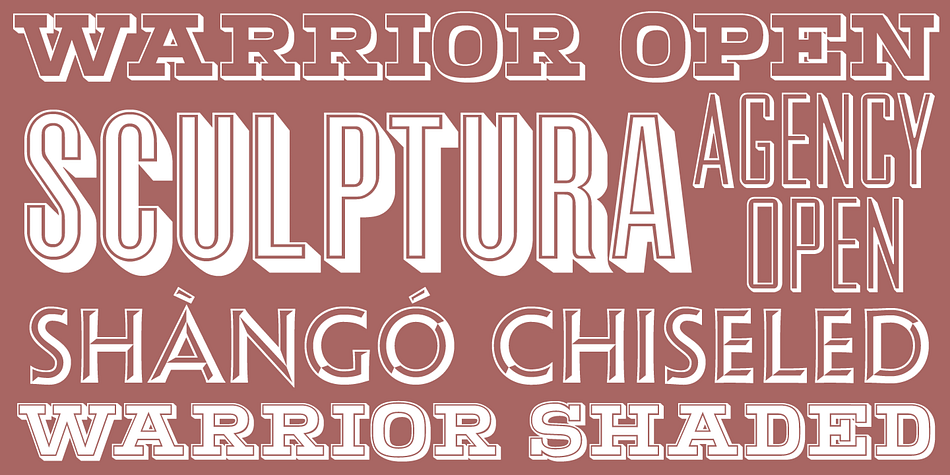 Displaying the beauty and characteristics of the CastleType 3D font collection.