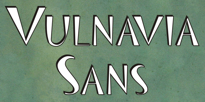 Displaying the beauty and characteristics of the Vulnavia Sans font family.