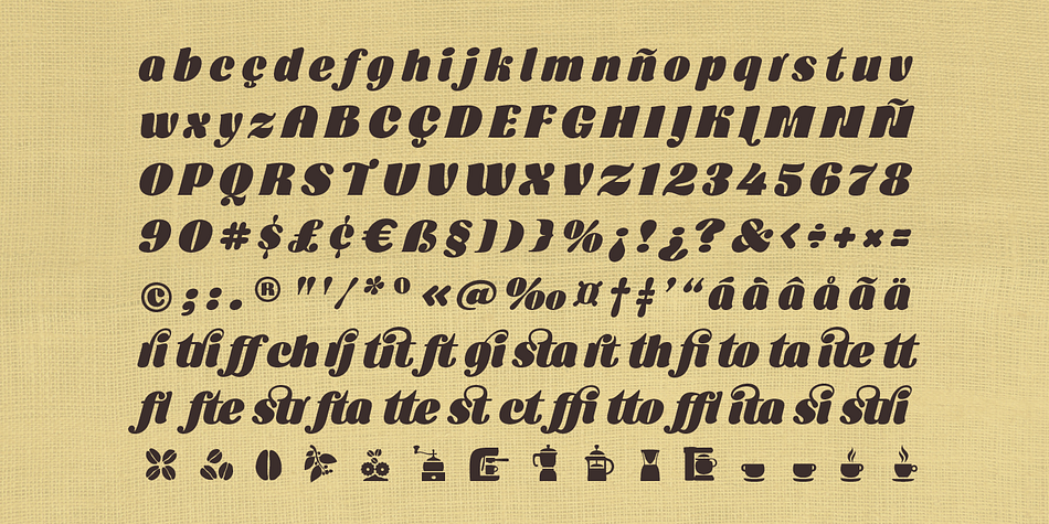 Highlighting the Cafe Brasil font family.