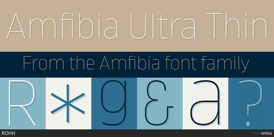 Amfibia Ultra Thin Font