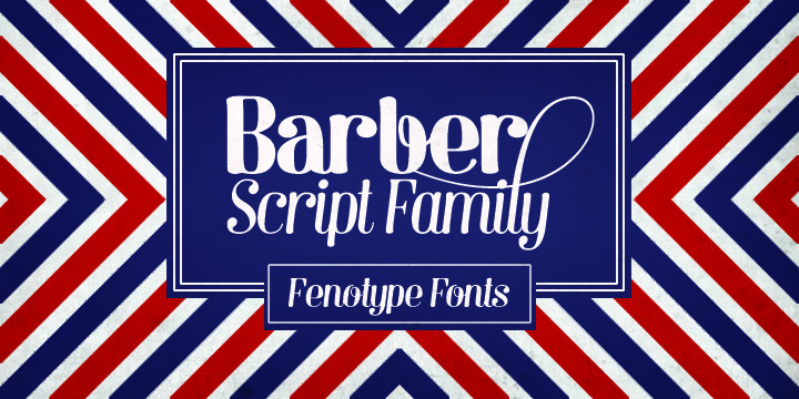 Displaying the beauty and characteristics of the Barber font family.