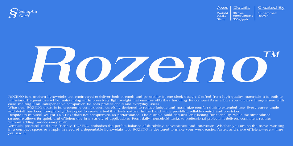 Serapha Serif Font